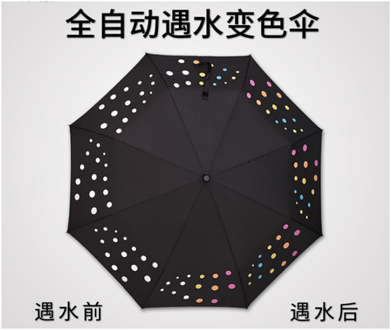 遇水變色傘